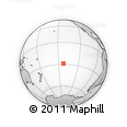 Outline Map of the Area around 28° 56' 46" S, 142° 43' 29" W, rectangular outline