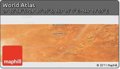 Satellite Panoramic Map of the Area around 28° 56' 46" S, 143° 43' 29" E