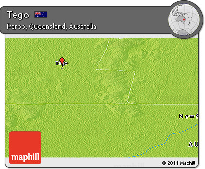 Physical Panoramic Map of Tego