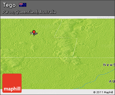 Physical Panoramic Map of Tego
