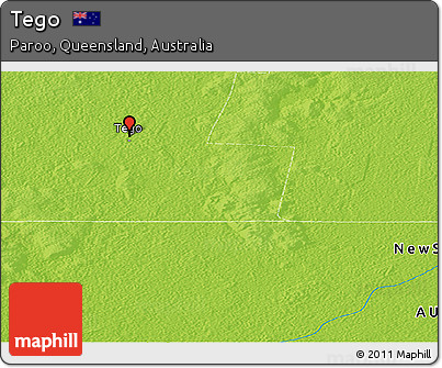 Physical Panoramic Map of Tego