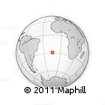 Outline Map of the Area around 28° 56' 46" S, 14° 22' 30" W, rectangular outline