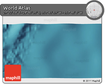 Satellite 3D Map of the Area around 28° 56' 46" S, 151° 13' 29" W