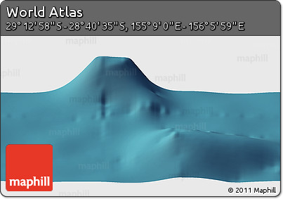 Satellite Panoramic Map of the Area around 28° 56' 46" S, 155° 37' 30" E