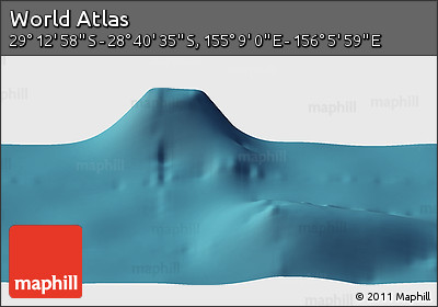 Satellite Panoramic Map of the Area around 28° 56' 46" S, 155° 37' 30" E