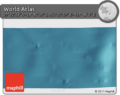 Satellite 3D Map of the Area around 28° 56' 46" S, 157° 19' 29" E