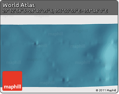 Satellite 3D Map of the Area around 28° 56' 46" S, 157° 19' 29" E