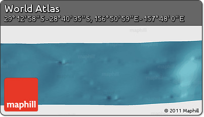 Satellite Panoramic Map of the Area around 28° 56' 46" S, 157° 19' 29" E