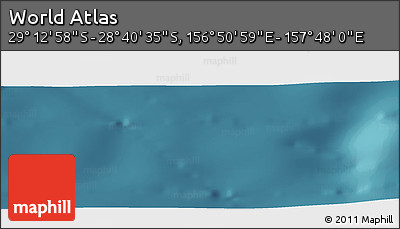 Satellite Panoramic Map of the Area around 28° 56' 46" S, 157° 19' 29" E