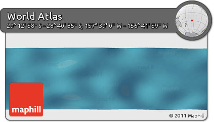 Satellite Panoramic Map of the Area around 28° 56' 46" S, 157° 10' 30" W