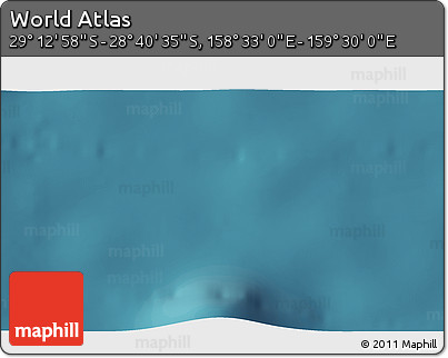 Satellite 3D Map of the Area around 28° 56' 46" S, 159° 1' 30" E