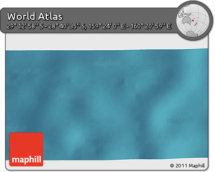 Satellite 3D Map of the Area around 28° 56' 46" S, 159° 52' 30" E