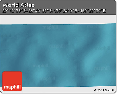 Satellite 3D Map of the Area around 28° 56' 46" S, 159° 52' 30" E
