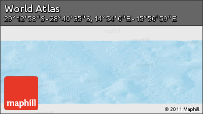 Physical Panoramic Map of the Area around 28° 56' 46" S, 15° 22' 30" E