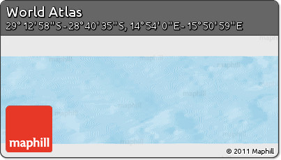 Physical Panoramic Map of the Area around 28° 56' 46" S, 15° 22' 30" E