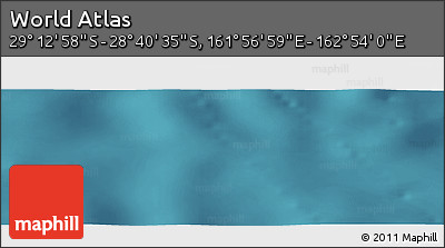 Satellite Panoramic Map of the Area around 28° 56' 46" S, 162° 25' 30" E