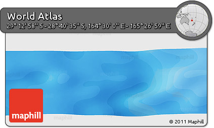 Political Panoramic Map of the Area around 28° 56' 46" S, 164° 58' 29" E