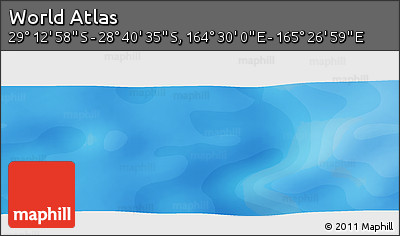 Political Panoramic Map of the Area around 28° 56' 46" S, 164° 58' 29" E
