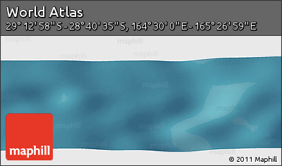 Satellite Panoramic Map of the Area around 28° 56' 46" S, 164° 58' 29" E