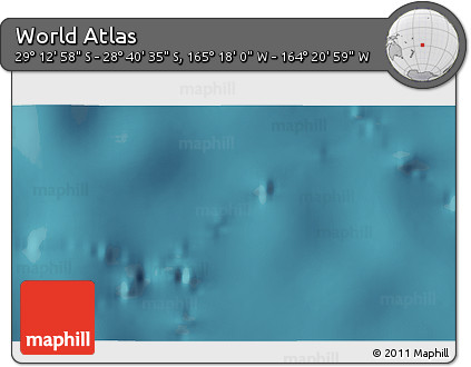 Satellite 3D Map of the Area around 28° 56' 46" S, 164° 49' 29" W