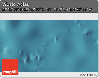 Satellite 3D Map of the Area around 28° 56' 46" S, 164° 49' 29" W