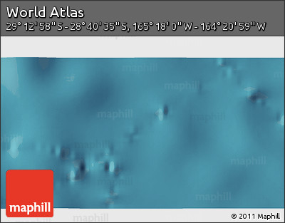 Satellite 3D Map of the Area around 28° 56' 46" S, 164° 49' 29" W