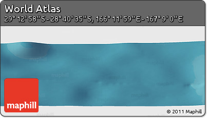 Satellite Panoramic Map of the Area around 28° 56' 46" S, 166° 40' 30" E