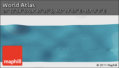 Satellite Panoramic Map of the Area around 28° 56' 46" S, 166° 40' 30" E
