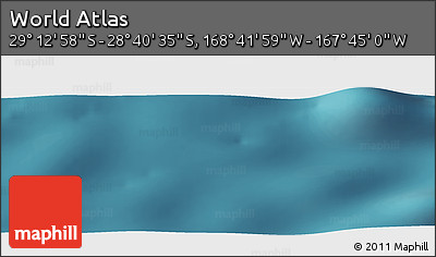 Satellite Panoramic Map of the Area around 28° 56' 46" S, 168° 13' 29" W