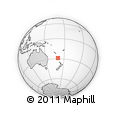 Outline Map of the Area around 28° 56' 46" S, 170° 4' 29" E, rectangular outline
