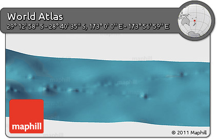Satellite Panoramic Map of the Area around 28° 56' 46" S, 173° 28' 29" E