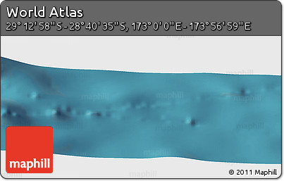 Satellite Panoramic Map of the Area around 28° 56' 46" S, 173° 28' 29" E