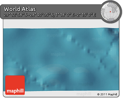 Satellite 3D Map of the Area around 28° 56' 46" S, 1° 46' 29" E