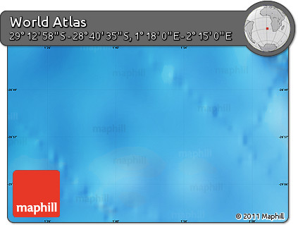 Physical Map of the Area around 28° 56' 46" S, 1° 46' 29" E