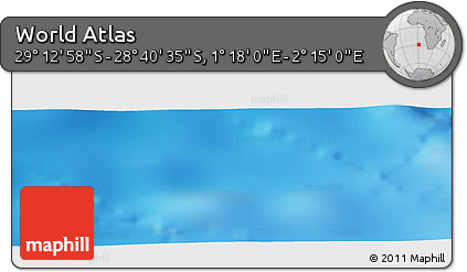Physical Panoramic Map of the Area around 28° 56' 46" S, 1° 46' 29" E