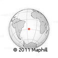 Outline Map of the Area around 28° 56' 46" S, 23° 43' 30" W, rectangular outline