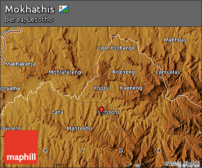 Physical Map of Mokhathis