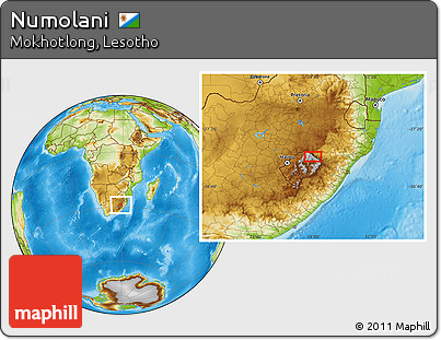 Physical Location Map of Numolani