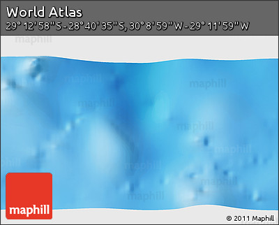 Physical 3D Map of the Area around 28° 56' 46" S, 29° 40' 29" W