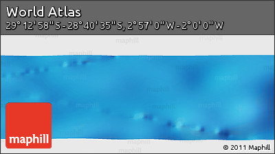 Physical Panoramic Map of the Area around 28° 56' 46" S, 2° 28' 30" W