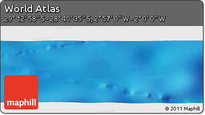 Physical Panoramic Map of the Area around 28° 56' 46" S, 2° 28' 30" W