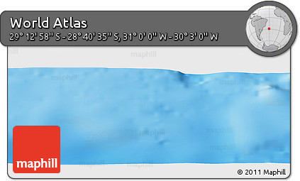 Physical Panoramic Map of the Area around 28° 56' 46" S, 30° 31' 29" W