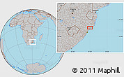 Gray Location Map of Gezinsila