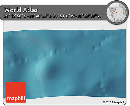 Satellite 3D Map of the Area around 28° 56' 46" S, 31° 22' 30" W