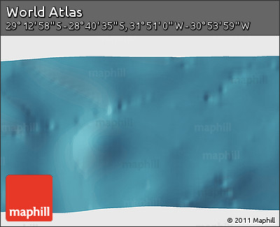 Satellite 3D Map of the Area around 28° 56' 46" S, 31° 22' 30" W