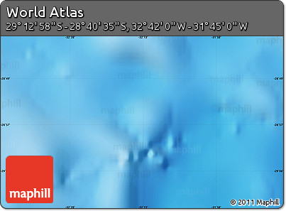 Shaded Relief Map of the Area around 28° 56' 46" S, 32° 13' 30" W