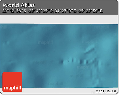 Satellite 3D Map of the Area around 28° 56' 46" S, 34° 55' 29" E