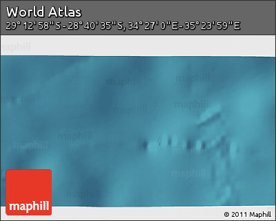 Satellite 3D Map of the Area around 28° 56' 46" S, 34° 55' 29" E