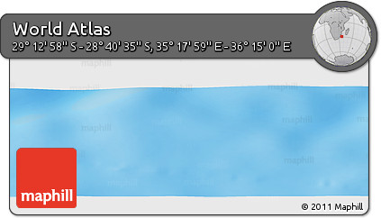 Physical Panoramic Map of the Area around 28° 56' 46" S, 35° 46' 29" E