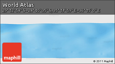 Physical Panoramic Map of the Area around 28° 56' 46" S, 35° 46' 29" E